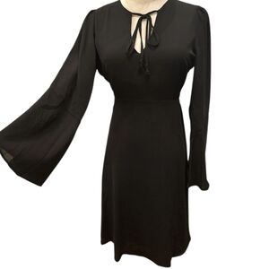 Sam Edelman Women's V-Neck Bell-Sleeve Mini Dress Size 10 NWT